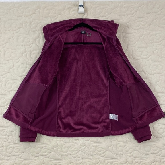 Marika Purple Hooded Fleece Jacket with Plush Lining - Picture 5 of 10